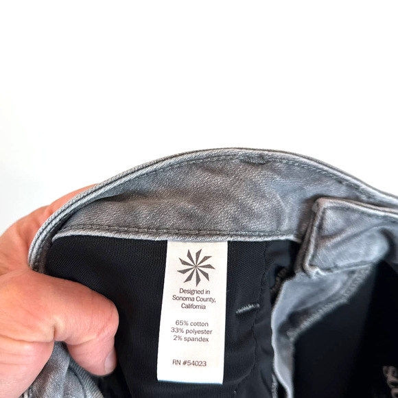 Athleta Sculptek Skinny Stretch Jean Grey Wash, Women's Size 12Tall #158935 - Picture 10 of 11